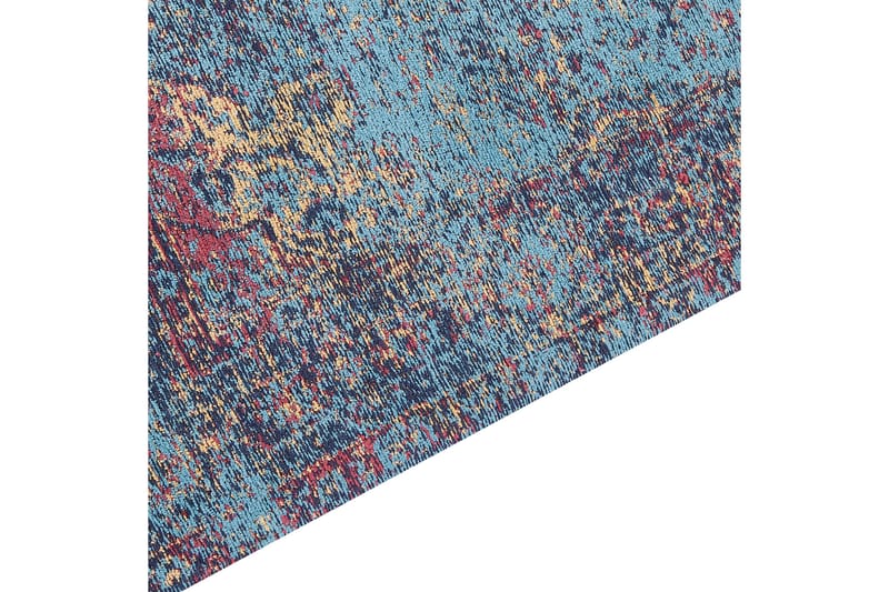 Kansu Bomuldstæppe 200x300 cm - Blå - Tekstiler - Tæpper - Moderne tæppe - Bomuldstæpper