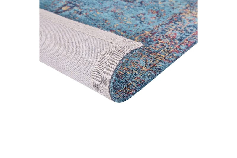 Kansu Bomuldstæppe 80x150 cm - Blå - Tekstiler - Tæpper - Moderne tæppe - Bomuldstæpper
