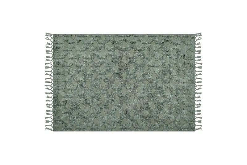 Kars Ryetæppe 140x200 cm, Grøn