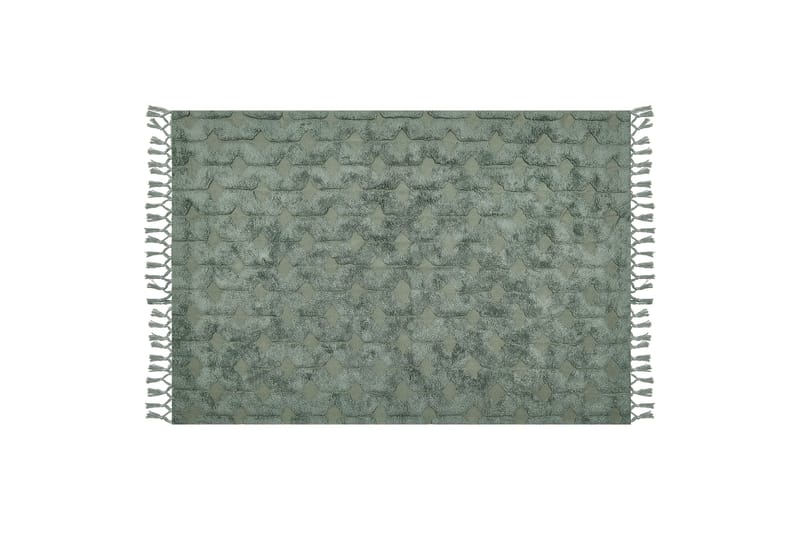 Kars Ryetæppe 140x200 cm - Grøn - Tekstiler - Tæpper - Moderne tæppe - Ryatæpper