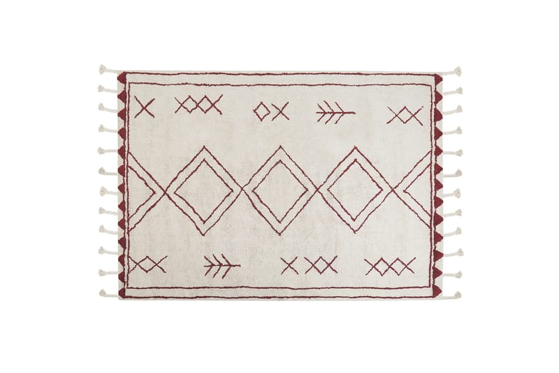 Kenitra Bomuldstæppe 140x200 cm, Sort/hvid