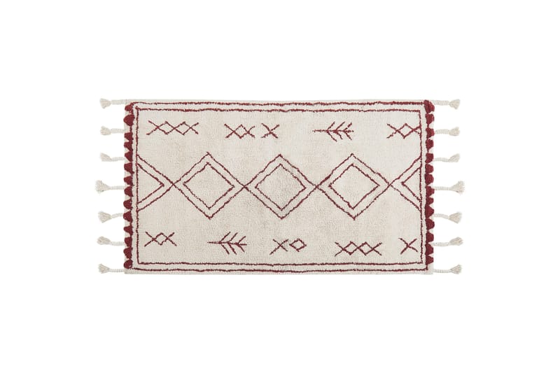 Kenitra Bomuldstæppe 80x150 cm, Sort/hvid