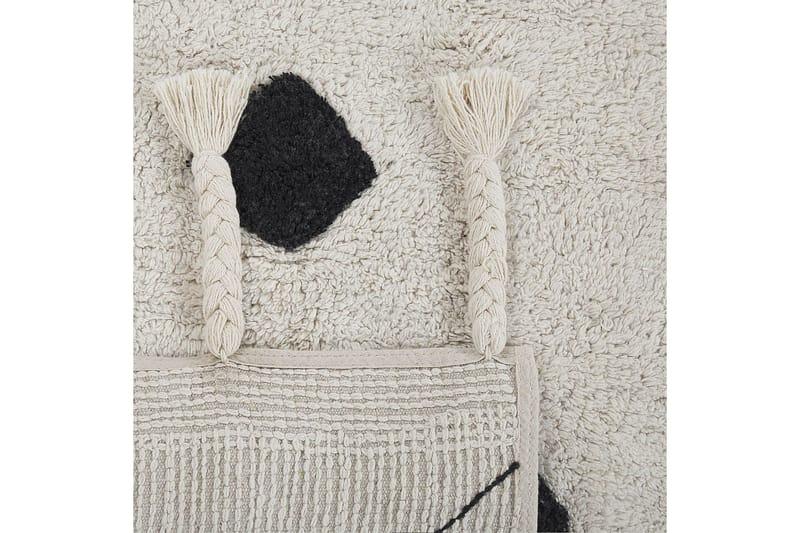 Khemisset Bomuldstæppe 140x200 cm - Sort/hvid - Tekstiler - Tæpper - Moderne tæppe - Bomuldstæpper
