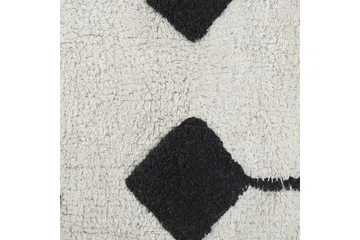 Khemisset Bomuldstæppe 140x200 cm - Sort/hvid - Tekstiler - Tæpper - Moderne tæppe - Bomuldstæpper