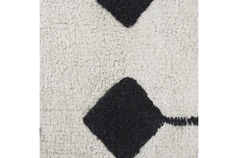 Khemisset Bomuldstæppe 160x230 cm - Sort/hvid - Tekstiler - Tæpper - Moderne tæppe - Bomuldstæpper