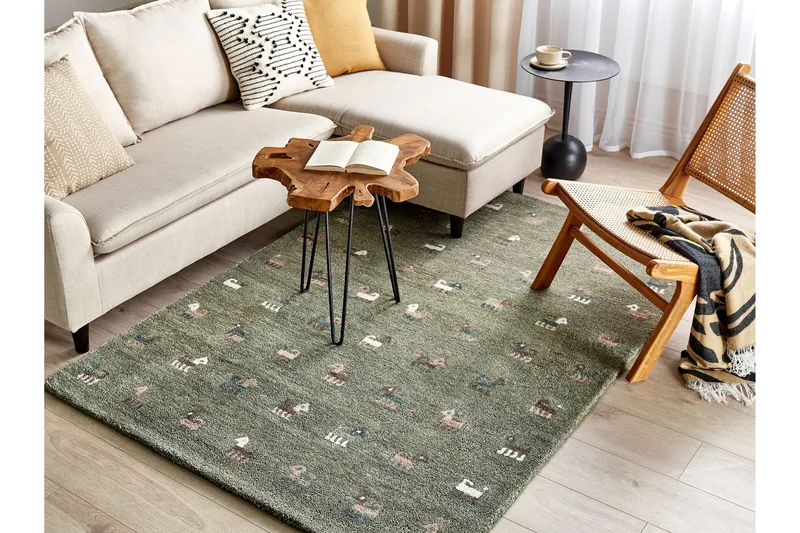 Kizarli Ryetæppe 140x200 cm, Grøn