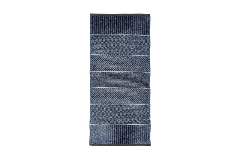Alice Tæppe Mix 70x50 PVC / bomuld / polyester blå - Horredsmattan - Kludetæpper