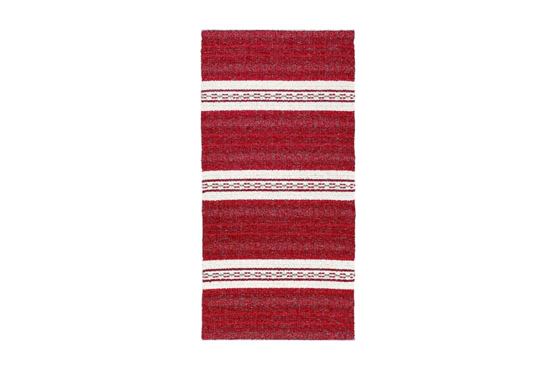 Asta Tæppe Mix 150x220 PVC / bomuld / polyester rød - Horredsmattan - Tekstiler - Tæpper - Moderne tæppe - Kludetæpper