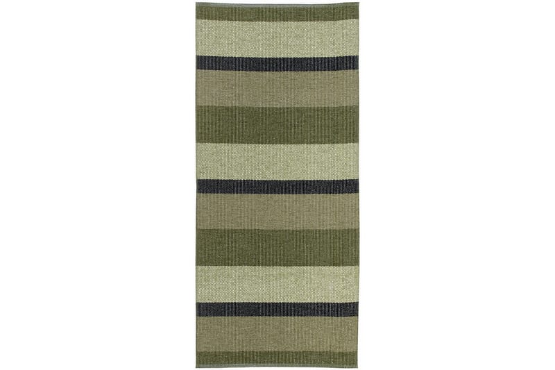 Block kludetæppe 170x250 cm Olivengrøn - Horredsmattan - Kludetæpper - Små tæpper