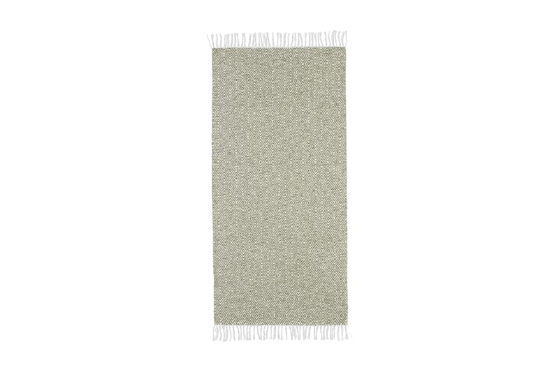 Goose Bomuldstæppe 170x250 cm Grøn - Horredsmattan - Tekstiler - Tæpper - Moderne tæppe - Bomuldstæpper