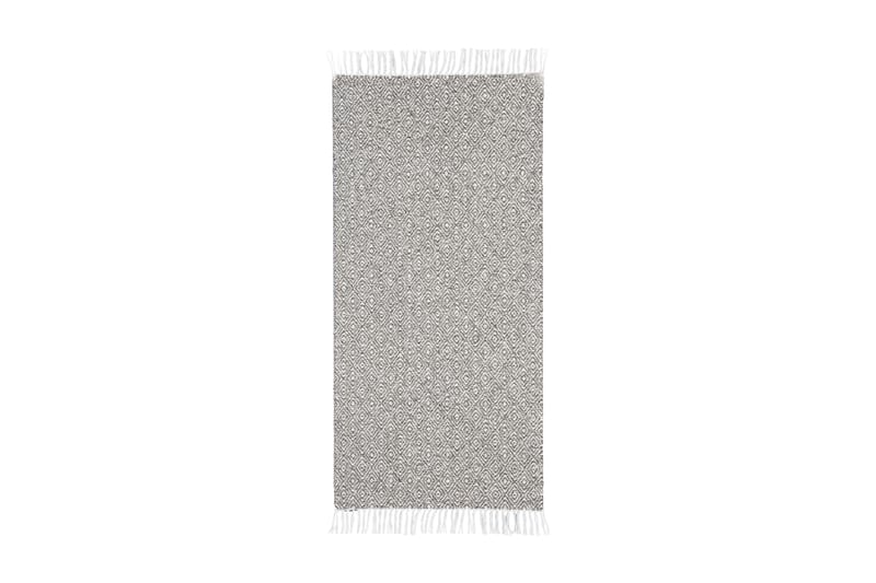 Goose Bomuldstæppe 70x450 cm Grafit - Horredsmattan - Tekstiler - Tæpper - Moderne tæppe - Bomuldstæpper