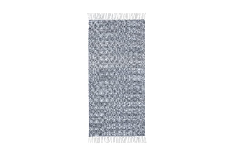 Goose tæppe mix 150x200 PVC / bomuld / polyesterblå - Horredsmattan - Kludetæpper