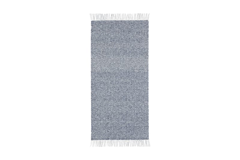 Goose tæppe mix 70x100 PVC / bomuld / polyester blå - Horredsmattan - Kludetæpper