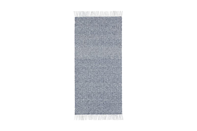 Goose tæppe mix 70x150 PVC / bomuld / polyester blå - Horredsmattan - Tekstiler - Tæpper - Moderne tæppe - Kludetæpper