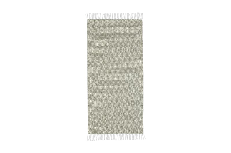 Goose tæppe mix 70x150 PVC / bomuld / polyester grøn - Horredsmattan - Tekstiler - Tæpper - Moderne tæppe - Kludetæpper