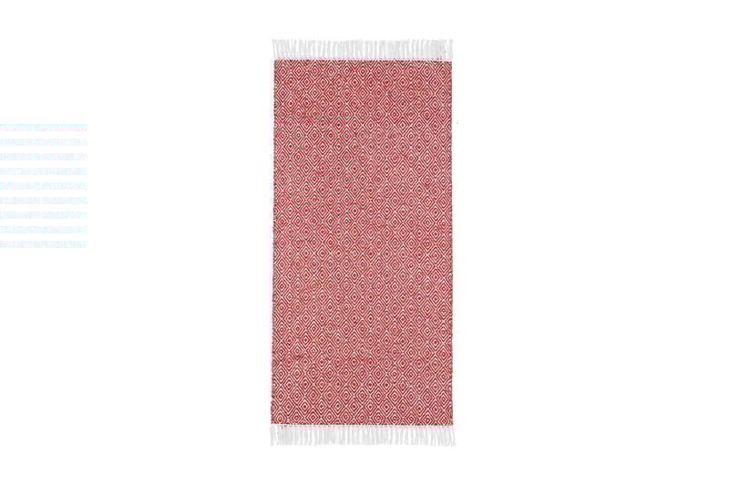 Goose tæppe mix 70x250 PVC / bomuld / polyester rød - Horredsmattan - Tekstiler - Tæpper - Moderne tæppe - Kludetæpper