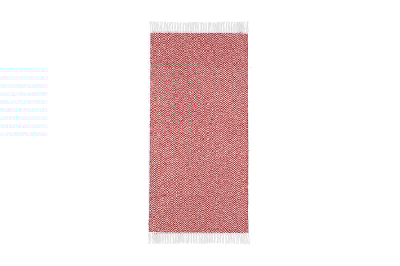 Goose tæppe mix 70x350 PVC / bomuld / polyester rød - Horredsmattan - Tekstiler - Tæpper - Moderne tæppe - Kludetæpper