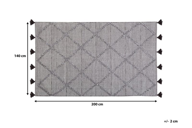 Hohstadt tæppe 140x200 cm - Brun - Tekstiler - Tæpper - Moderne tæppe - Kludetæpper