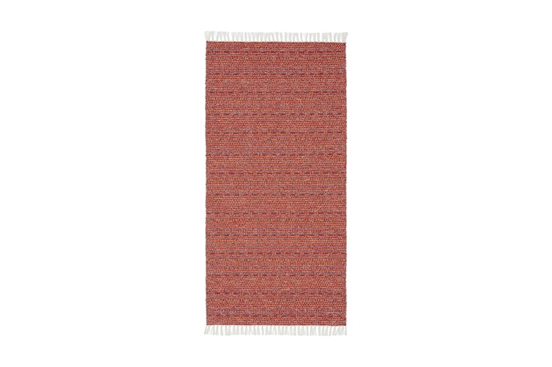 Svea Tæppe Mix 70x140 PVC / bomuld / polyester rød - Horredsmattan - Tekstiler - Tæpper - Moderne tæppe - Kludetæpper