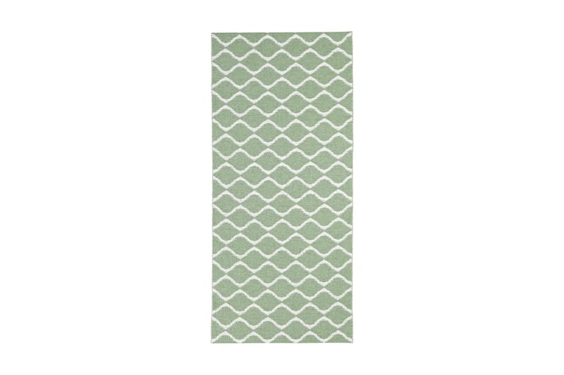 Wave Plastmåtte 150x150 Vendbar PVC grøn - Horredsmattan - Tekstiler - Tæpper - Udendørs tæpper - Plasttæpper
