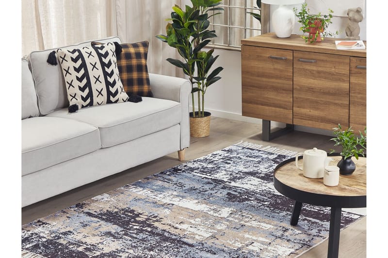 Konakli Ryetæppe 140x200 cm - Beige - Tekstiler - Tæpper - Moderne tæppe - Gangmåtter