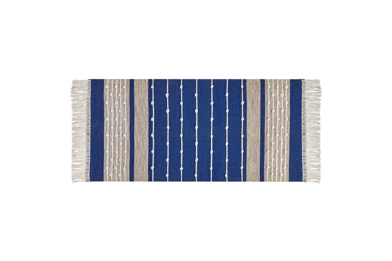 Kondhali Ryetæppe 80x150 cm, Blå