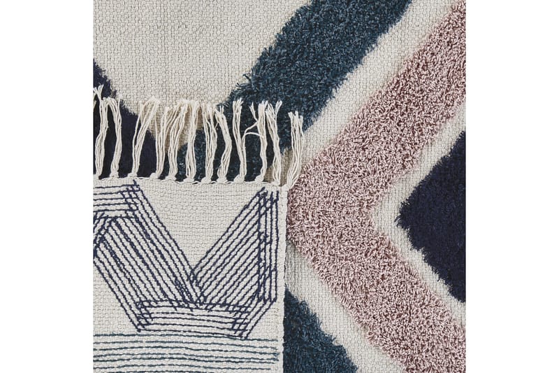 Kozlu Ryetæppe 80x150 cm - Blå - Tekstiler - Tæpper - Moderne tæppe - Bomuldstæpper