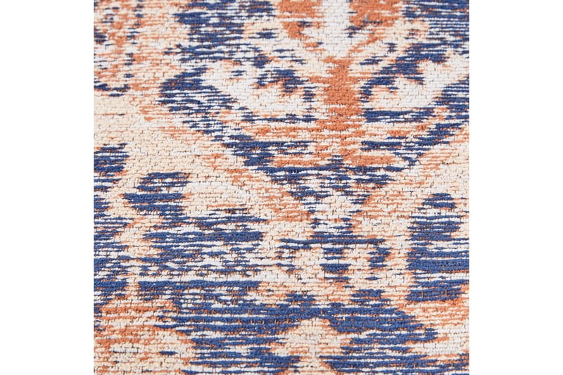 Kurin Bomuldstæppe 140x200 cm - Blå - Tekstiler - Tæpper - Moderne tæppe - Gangmåtter