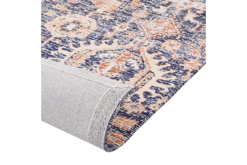 Kurin Bomuldstæppe 140x200 cm - Blå - Tekstiler - Tæpper - Moderne tæppe - Gangmåtter