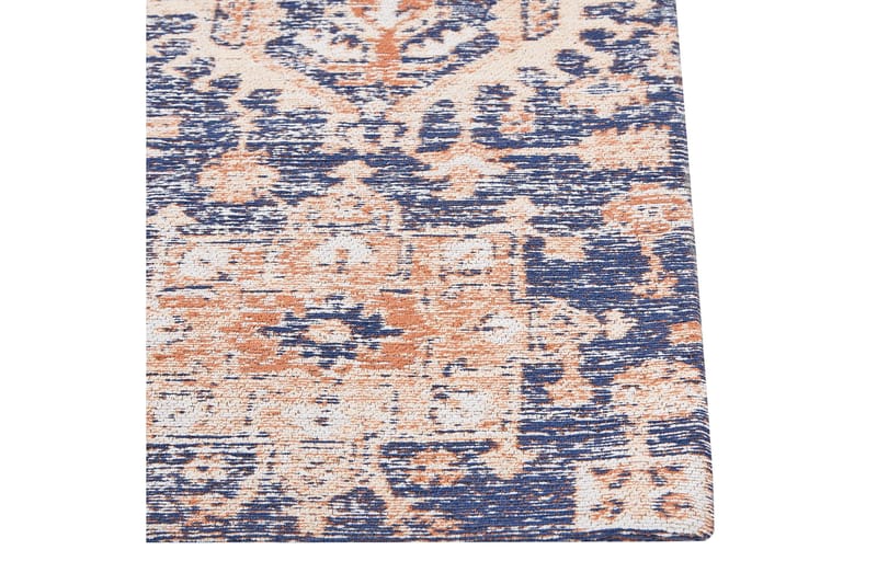 Kurin Bomuldstæppe 140x200 cm - Blå - Tekstiler - Tæpper - Moderne tæppe - Gangmåtter