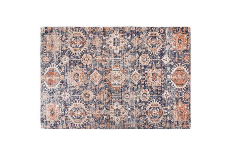Kurin Bomuldstæppe 200x300 cm - Blå - Tekstiler - Tæpper - Moderne tæppe - Gangmåtter
