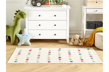 Leles Bomuldstæppe 80x150 cm - Beige - Tekstiler - Børnetekstiler - Børnetæpper