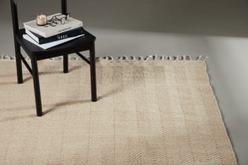 Loke Uldtæppe 200x300 cm - Beige - Tekstiler - Tæpper - Moderne tæppe - Uldtæppe