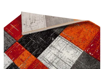London Friezetæppe 160x230 - Rød/Orange - Tekstiler - Tæpper - Moderne tæppe - Wiltontæpper