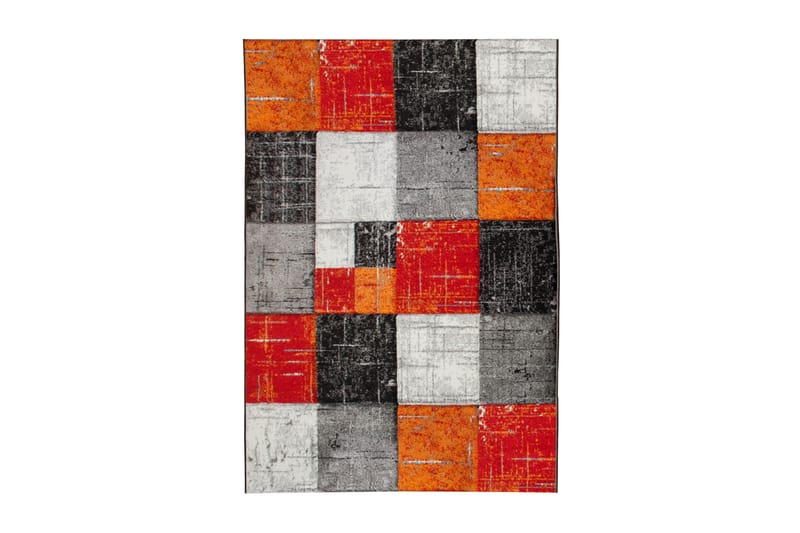 London Frisé Tæppe 240x340, Rød|Orange