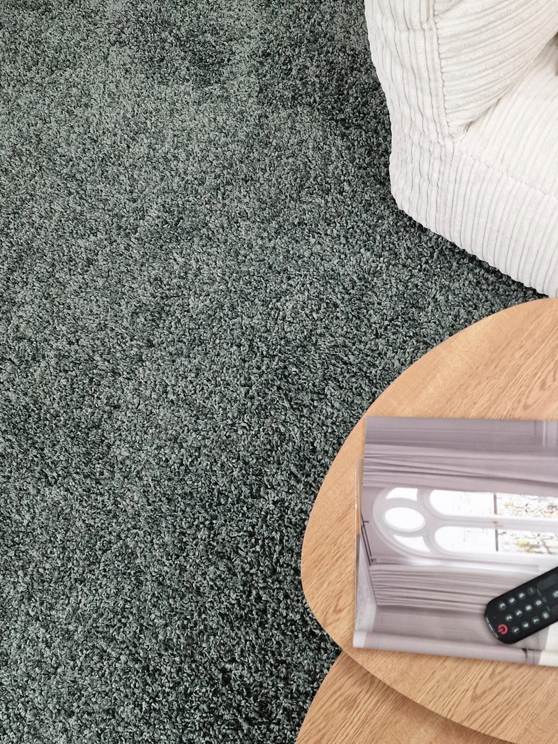 Lounge Løber 80x250 cm Rektangulær - Grøn - Tekstiler - Tæpper - Moderne tæppe - Ryatæpper