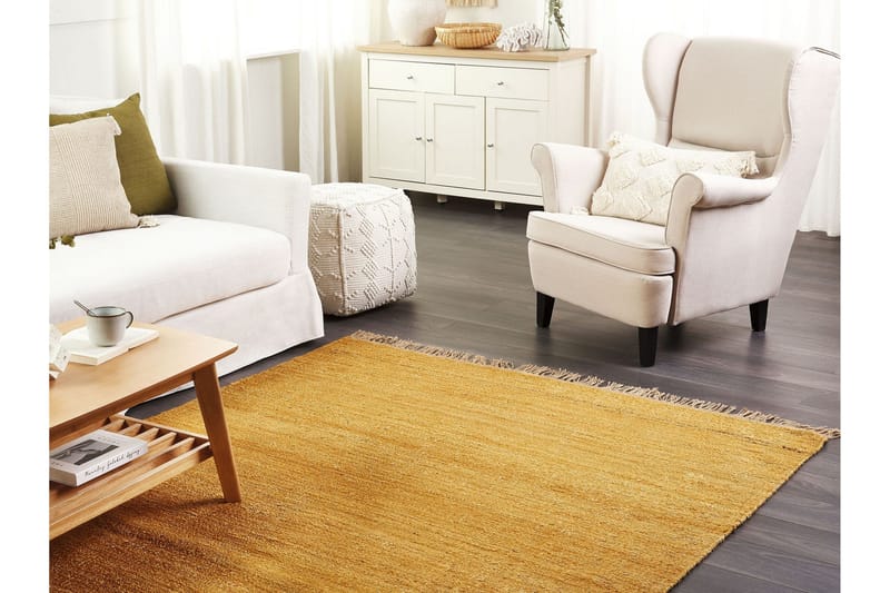 Lunia Jutetæppe 160x230 cm - Beige - Tekstiler - Tæpper - Moderne tæppe - Sisaltæpper