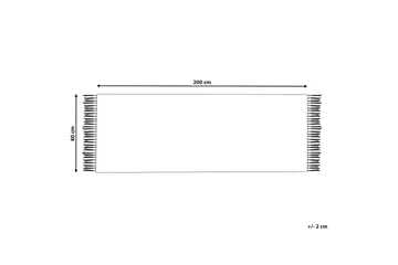 Manavgat Gangmatte 80x200 cm - Beige - Tekstiler - Tæpper - Moderne tæppe - Gangmåtter