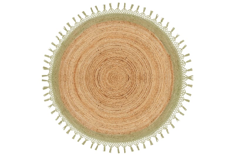 Marts Jutetæppe 140 cm Rund - Beige - Tekstiler - Tæpper - Moderne tæppe - Sisaltæpper