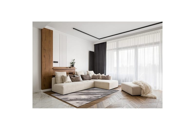 Maskinvævet tæppe Bern Concrete - 160x230 cm - Tekstiler - Tæpper - Moderne tæppe - Wiltontæpper