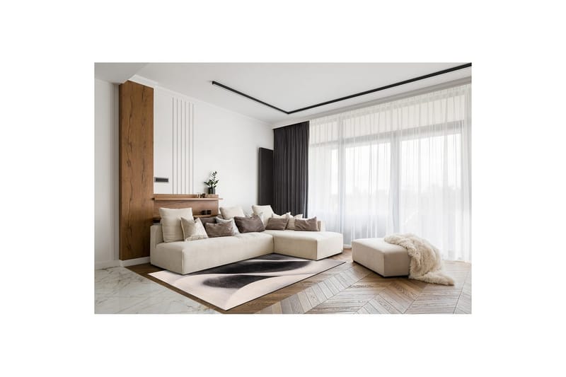Maskinvævet tæppe Brilliance Modern - 200x290 cm, Grå - Tekstiler - Tæpper - Moderne tæppe - Wiltontæpper