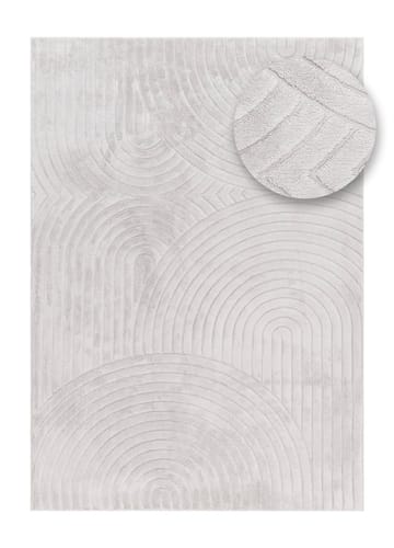Maskinvævet tæppe Cozy Zen 155x230 cm - Grå - Tekstiler - Tæpper - Moderne tæppe - Wiltontæpper