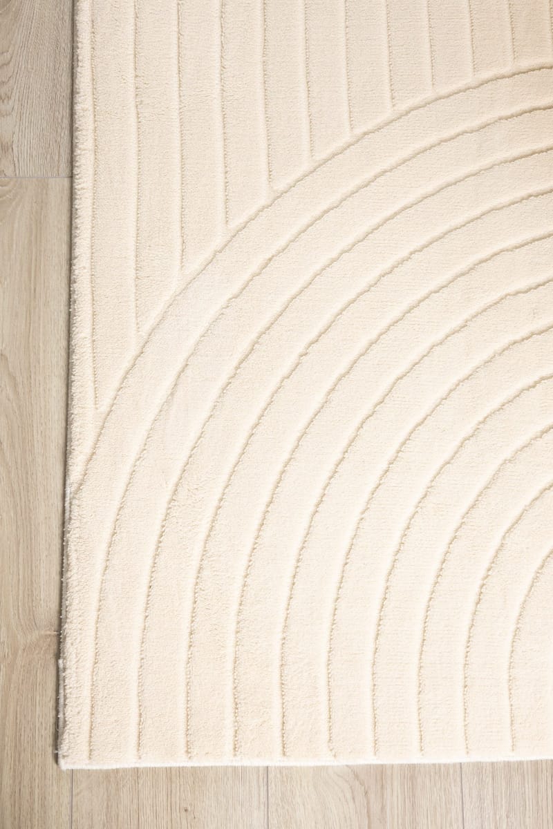 Maskinvævet tæppe Cozy Zen 155x230 cm - Natur - Tekstiler - Tæpper - Moderne tæppe - Wiltontæpper