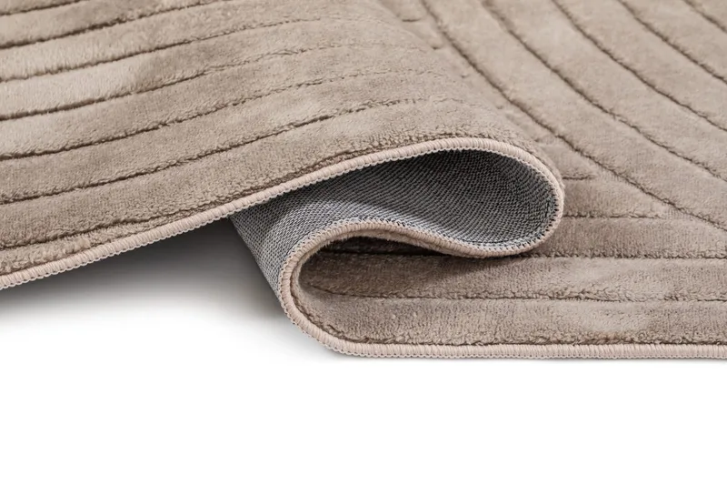 Maskinvævet tæppe Cozy Zen 155x230 cm - Taupe - Tekstiler - Tæpper - Moderne tæppe - Wiltontæpper