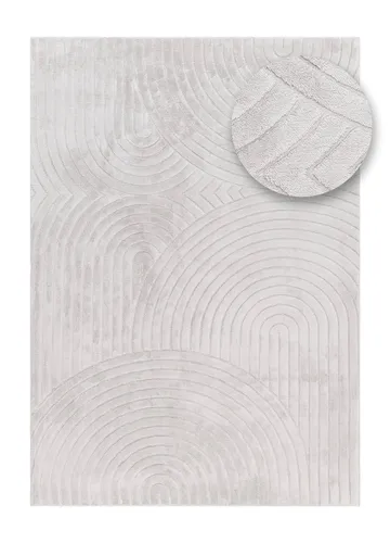Maskinvævet tæppe Cozy Zen 200x290 cm - Grå - Tekstiler - Tæpper - Moderne tæppe - Wiltontæpper