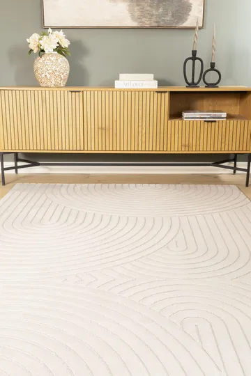 Maskinvævet tæppe Cozy Zen 200x290 cm - Grå - Tekstiler - Tæpper - Moderne tæppe - Wiltontæpper