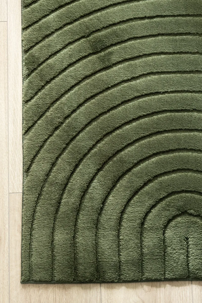 Maskinvævet tæppe Cozy Zen 200x290 cm - Smaragdgrøn - Tekstiler - Tæpper - Moderne tæppe - Wiltontæpper