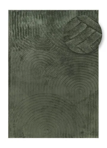 Maskinvævet tæppe Cozy Zen 200x290 cm - Smaragdgrøn - Tekstiler - Tæpper - Moderne tæppe - Wiltontæpper