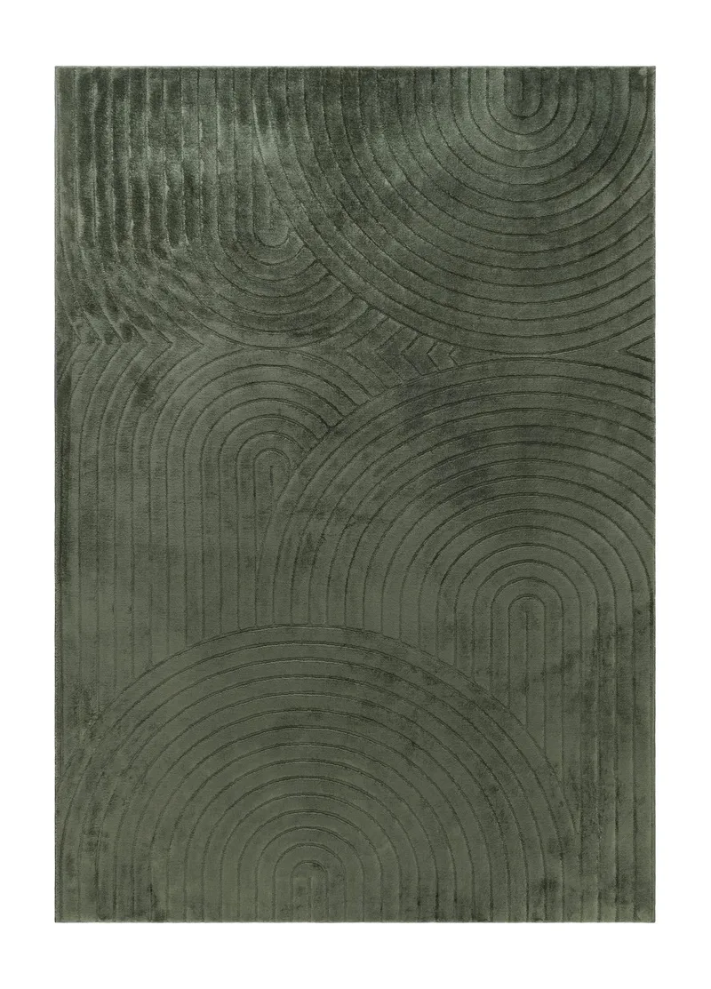 Maskinvævet tæppe Cozy Zen 200x290 cm, Smaragdgrøn