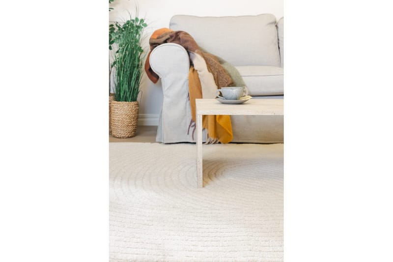 Maskinvævet Tæppe Genova Harmony - 240x340 cm, Hvid - Tekstiler - Tæpper - Moderne tæppe - Wiltontæpper